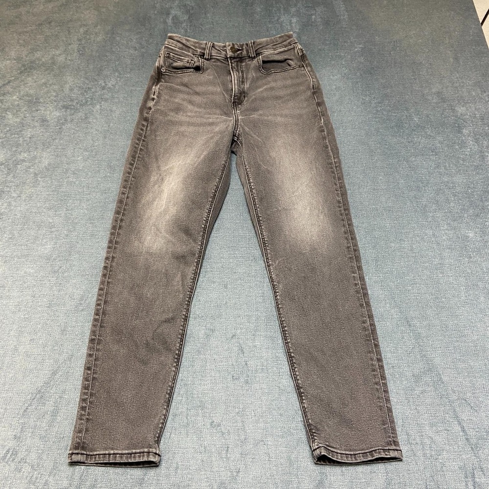 American Eagle Outfitters Jeans Womens 2 24x25.5 Gray Denim Stretch Mid Rise